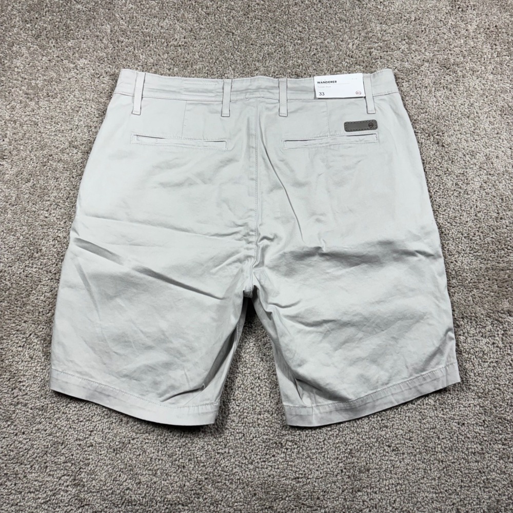 AG Adriano Goldschmied The Wanderer Trouser Short Mens 33 Grey Gray NWT NEW